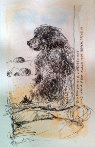 Big dog taking a break