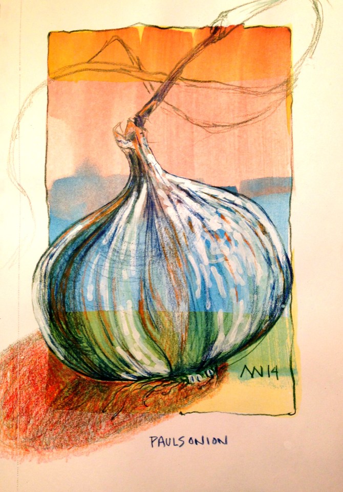 Opaque watercolor, colored pencil and white paint marker