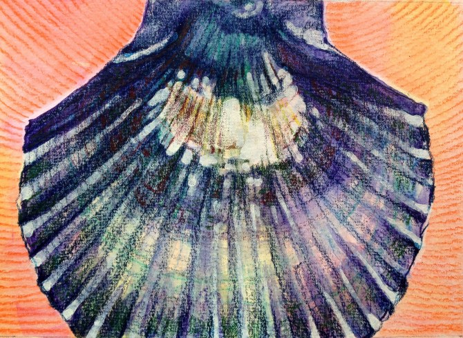 Inktense and colored pencil