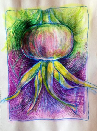 Inktense and colored pencil