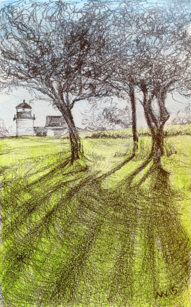 Inktense and graphite