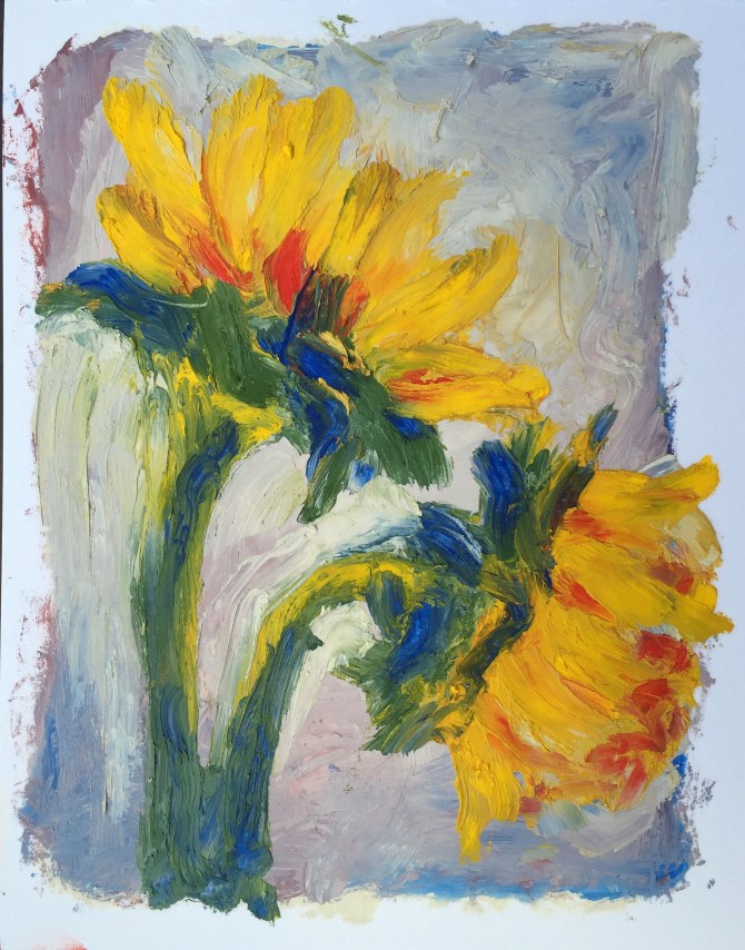 quick study: R&F paint sticks on paper