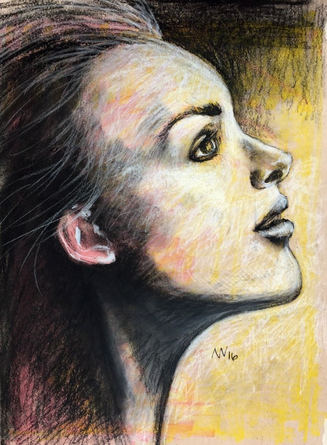 9" x 12" Charcoal on Paper